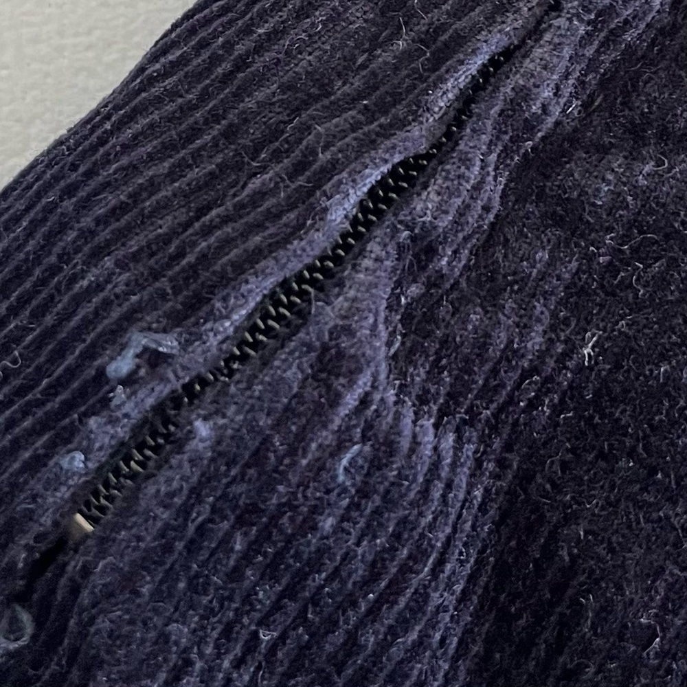Smart Set Navy Corduroy Pleated Mini Skirt Preppy Tenniscore Y2K XS - Picture 7 of 10